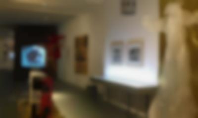 Exhibition installation view. *Hosen haben Röcke an. Künstlerinnengruppe Erfurt 1984-1994* [*(link: https://archiv.ngbk.de/en/projekte/hosen-haben-rocke-kunstlerinnengruppe-erfurt-1984-1994/ text: Pants Wear Skirts: Erfurt Women Artists' Group, 1984-1994 target: _blank)*], neue Gesellschaft für bildende Kunst (nGbK), Berlin, 27 November 2021 - 30 January 2022. Photo: Ruppert Bohle.