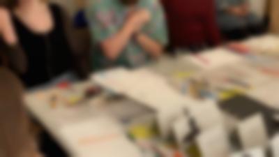 Workshop documentation. Zone Collective (Kirila Cvetkovska and Megan Hoetger), *Studies in Character Development: A Chronicle of Experiments*, KIOSK Rotterdam, October 2024. Photo: Merve Bedir.