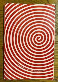 Cover of a publication, with a red and white spiral that fills up the whole cover, with the centre slightly to the right. In between the spiral, the title of the publication can be read on the left: Sonic Feminist Fabulation, Social, Somatic. At the bottom, the following sentence appears: Here and there .. now and then. Electric fluid stream.