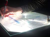 Press image. *Drawing the Archive* public program performance-lecture series (September 2021). Zone Collective (Kirila Cvetkovska and Megan Hoetger), *Shadow Zones: Experimental Cinema History in Yugoslavia; or, a Cinema and a History Made and Unmade by Maps*, When Site Lost the Plot, Amsterdam, July - October 2021. Photo: Megan Hoetger.